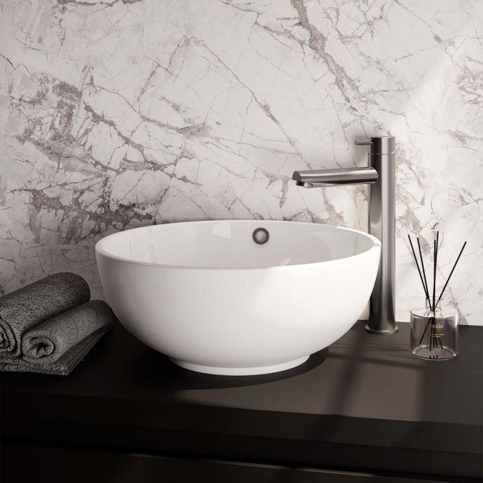 Brauer Edition 5-NG-002-HD5 verhoogde opbouw wastafelmengkraan model B RVS geborsteld PVD