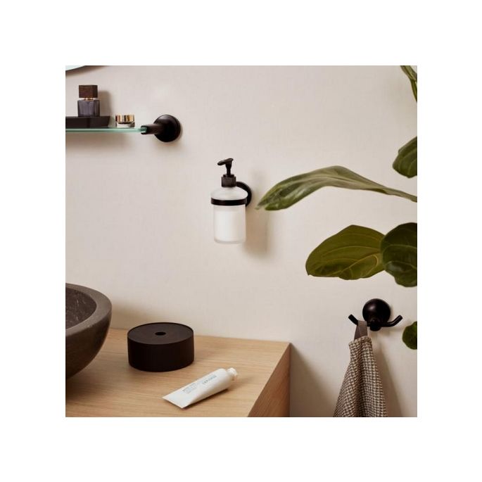 Haceka Aspen 1209520 shelf 600mm satinized glass/ matte black