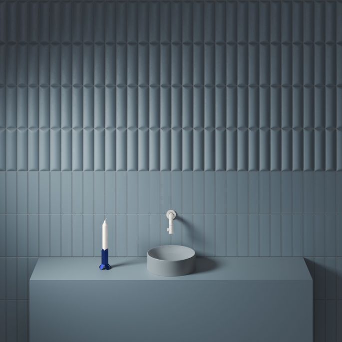 Clou Vale CL0338164 fountain 22cm matte blue ceramic