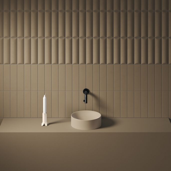 Clou Vale CL0334164 fontein 22cm mat mosterd keramiek