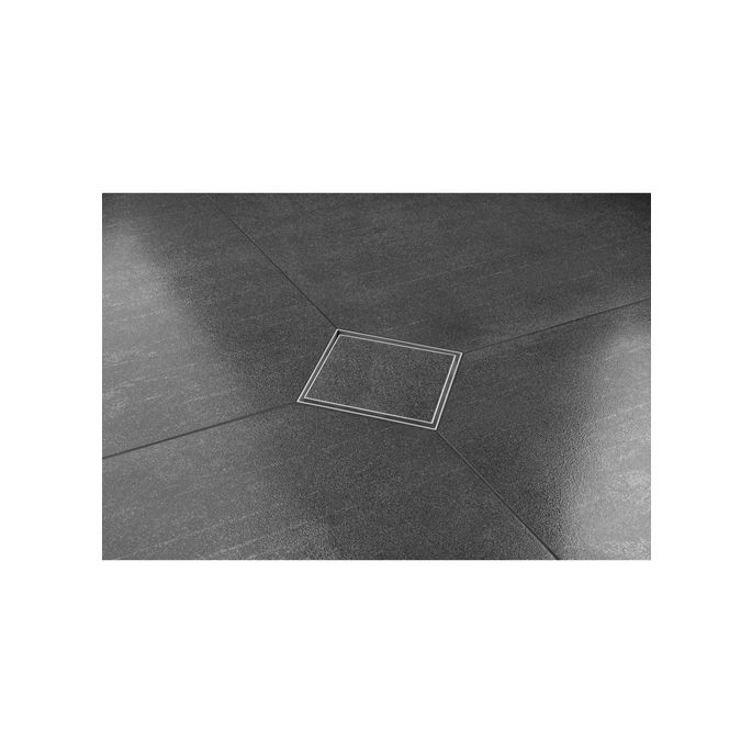 Easy Drain Aqua Plus Quattro Tegel AQUA+10X10MSI6T doucheput 10x10cm zijuitloop