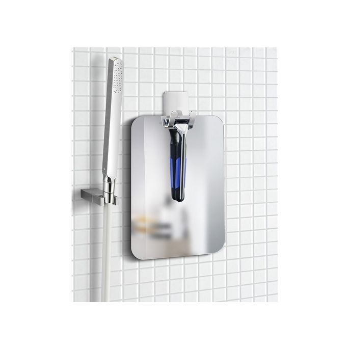 Smedbo Outline Lite FK620 plastic mirror with adhesive hook chrome
