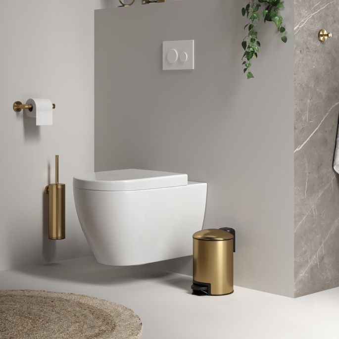 Brauer 5-GG-216 pedal bin 3l gold brushed