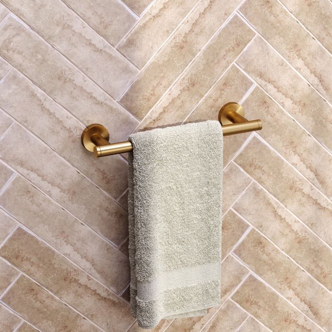 Brauer 5-GG-219 towel rail 30cm gold brushed pvd