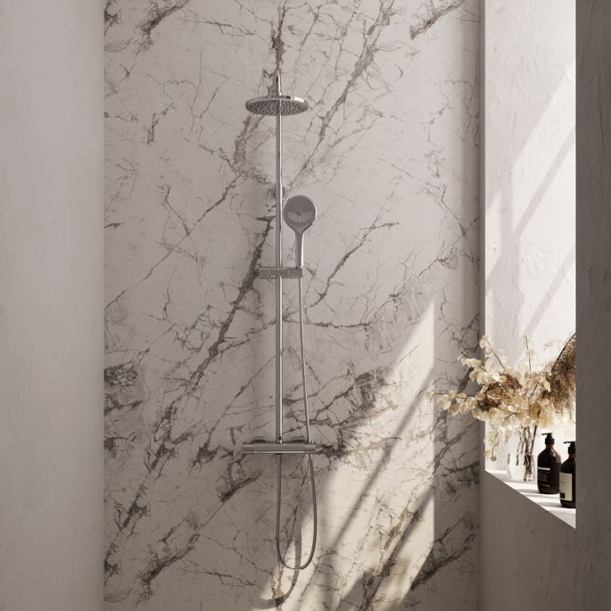 Brauer Carving 5-CE-087-2 opbouw thermostatische regendouche SET 02 chroom