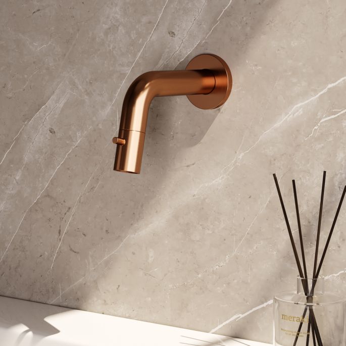 Brauer Edition 5-GK-257 vertieft Handwaschbeckenarmatur vertieftes Kupfer gebürstet PVD