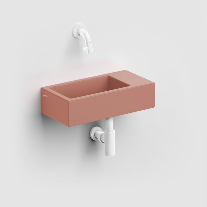 Clou Flush 3 CL0340031 Keramik Handwaschbecken 36cm matt rosa