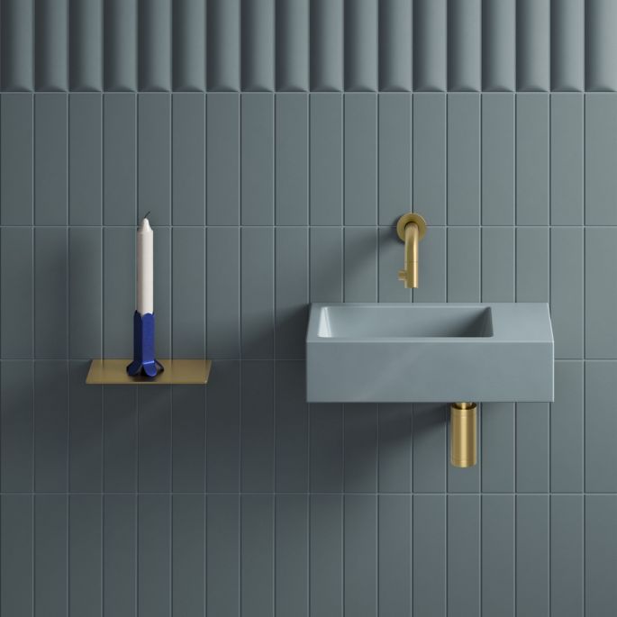 Clou Sjokker SJ092603982 phone/shower shelf 180mm gold brushed PVD