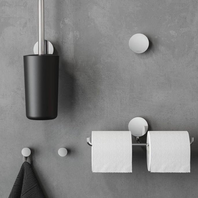 Geesa Opal Chrome 917218-02 toilet roll holder double chrome