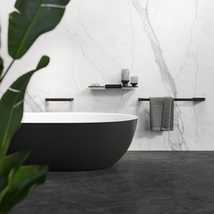 Geesa Shift Black 919906-06 bath handle matte black