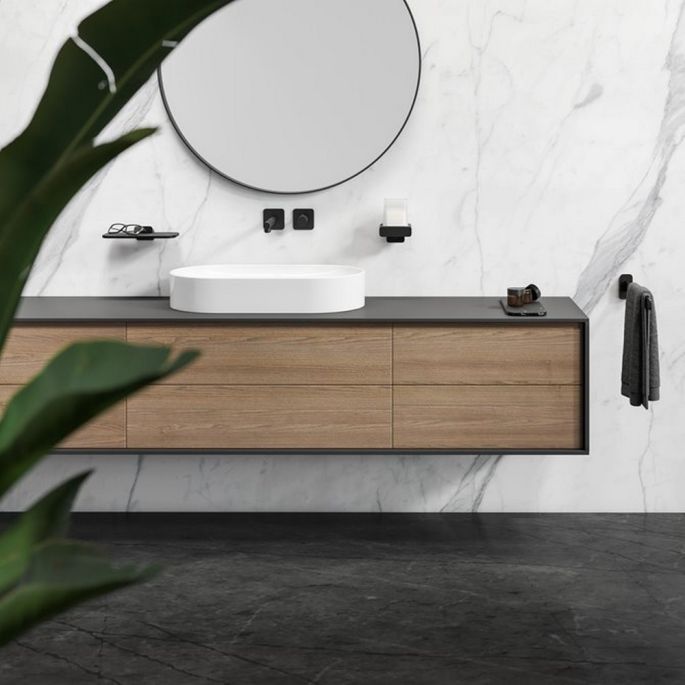 Geesa Shift Black 919916-06 soap dispenser 200 ml with satin glass matte black