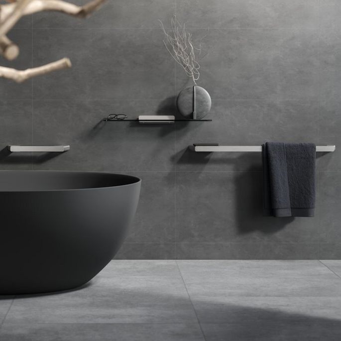 Geesa Shift Brushed Stainless Steel 919906-05 badgreep RVS geborsteld