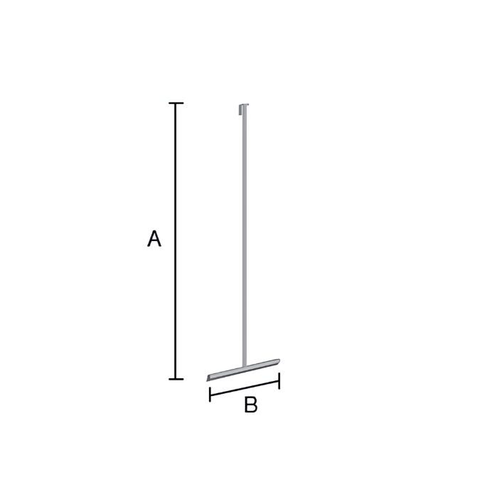 Smedbo Sideline DK2170 vloerwisser met houder chroom