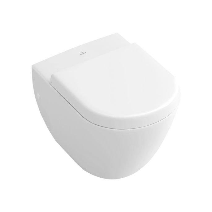 Villeroy en Boch Subway Compact 9M66S1R2 toiletzitting met deksel wit (Star White CeramicPlus) *niet meer leverbaar*