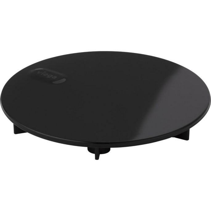 Viega Tempoplex 850 043 Cover Plate for Shower Trap, 115 mm Diameter, Black