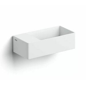 Clou New Flush 3 CL031343202 wash-hand basin 35x18cm with flat drain plate matt white aluite