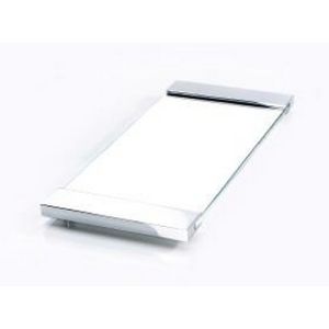 Decor Walther 0848806 TAB 37 schaal/ tray 37x17cm opaalglas/ chroom