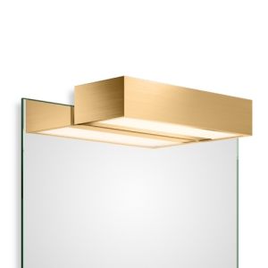 Decor Walther 0420282 BOX 1-25 N LED clip-on light for mirror dimmable 25x10cm Gold matt