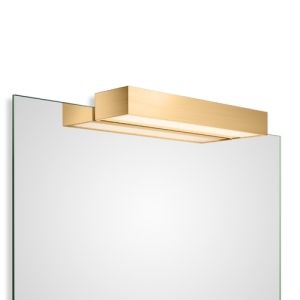 Decor Walther 0420382 BOX 1-40 N LED clip-on light for mirror dimmable 40x10cm Gold matt