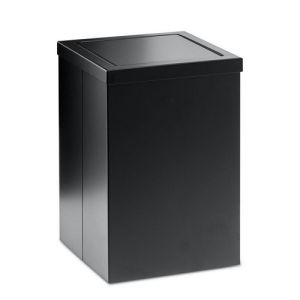 Decor Walther 0610160 DW 113 paper bin with revolving lid 30x20x20cm stainless steel black matt