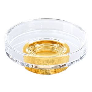 Decor Walther 0854620 CLUB STS zeepschaal goud/ helder glas