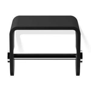 Decor Walther 0974564 Stone TPH4 toiletrolhouder mat zwart/ chroom
