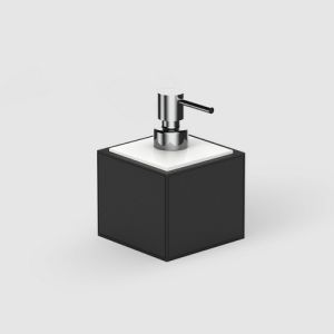 Decor Walther Brownie 0937160 BROWNIE SSP soap dispenser freestanding artificial leather black
