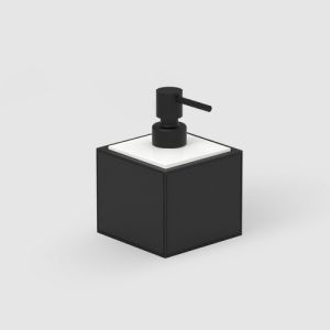 Decor Walther Brownie 0937260 BROWNIE SSP soap dispenser freestanding artificial leather black