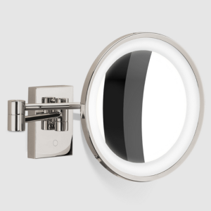 Decor Walther Cosmetic Mirror 0123930 BS 40 LED Wandkosmetikspiegel 3x poliert Nickel