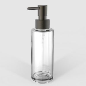 Decor Walther Porter 0863017 TT PORTER soap dispenser clear glass dark bronze