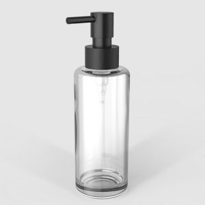 Decor Walther Porter 0863060 TT PORTER soap dispenser clear glass matt black