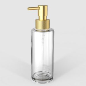 Decor Walther Porter 0863082 TT PORTER soap dispenser clear glass matt gold
