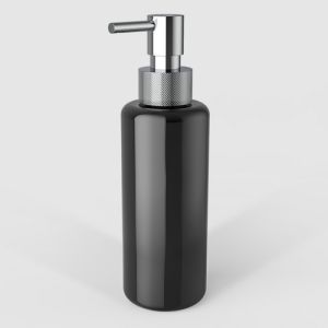 Decor Walther Porter 0863100 TT PORTER soap dispenser black glass chrome