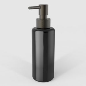 Decor Walther Porter 0863117 TT PORTER soap dispenser black glass dark bronze
