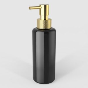 Decor Walther Porter 0863120 TT PORTER soap dispenser black glass gold