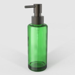 Decor Walther Porter 0863217 TT PORTER soap dispenser green glass dark bronze