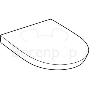 Geberit Flow 575900000 toilet seat with lid white