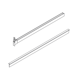 HSK Exklusiv E85058 glass door frame with end cap for revolving door right, 6mm *no longer available*