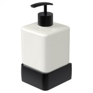 Haceka Aline 1208644 soap dispenser white ceramic / matt black