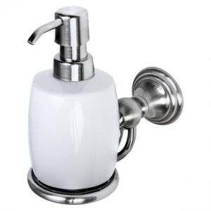 Haceka Allure 1208435 soap dispenser porcelain / brushed stainless steel