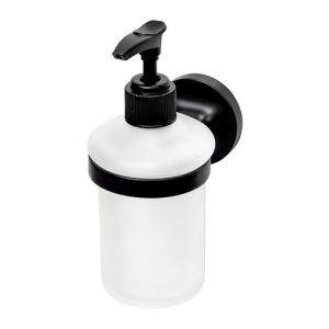 Haceka Aspen 1209516 soap dispenser satined glass / matt black