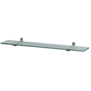 Haceka Ixi 1111956 bathroom shelf 600mm satin glass/brushed stainless steel