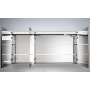 Hipp Design SPV 14060 aluminium spiegelkast 160x70cm met verticale LED banen en spiegelverwarming