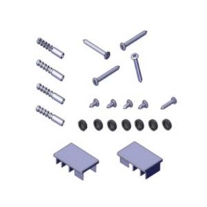 Novellini R01BEB01-D mounting set white 030/ chrome