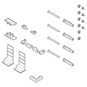 Novellini R01BI2A01-K mounting set chrome