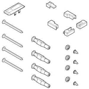 Novellini R01BI2FI1-K mounting set chrome