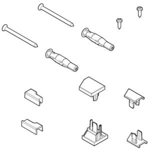 Novellini R01BI2PPN1-K mounting set chrome
