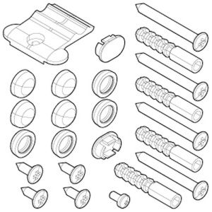 Novellini R01BJS01-68 mounting set gray RAL 7046