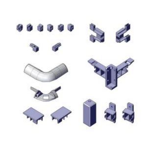 Novellini R04BEA01-K set of corner pieces chrome