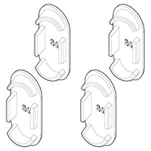 Novellini R04CABJA2P1-30 set of cover caps white 030